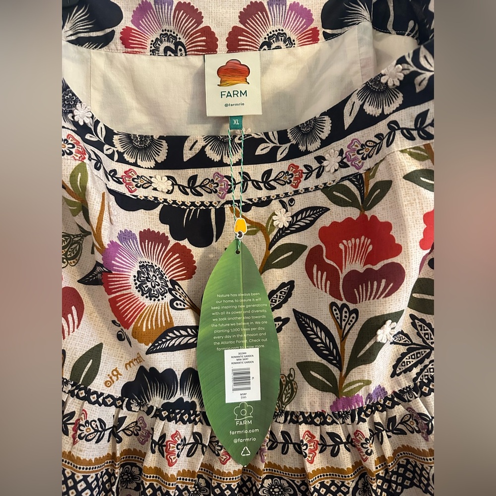 NWT FARM Rio Romantic Garden Mini Skirt XL - Picture 6 of 14